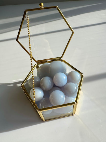 Blue Chalcedony Sphere | Peace & Calm Crystal