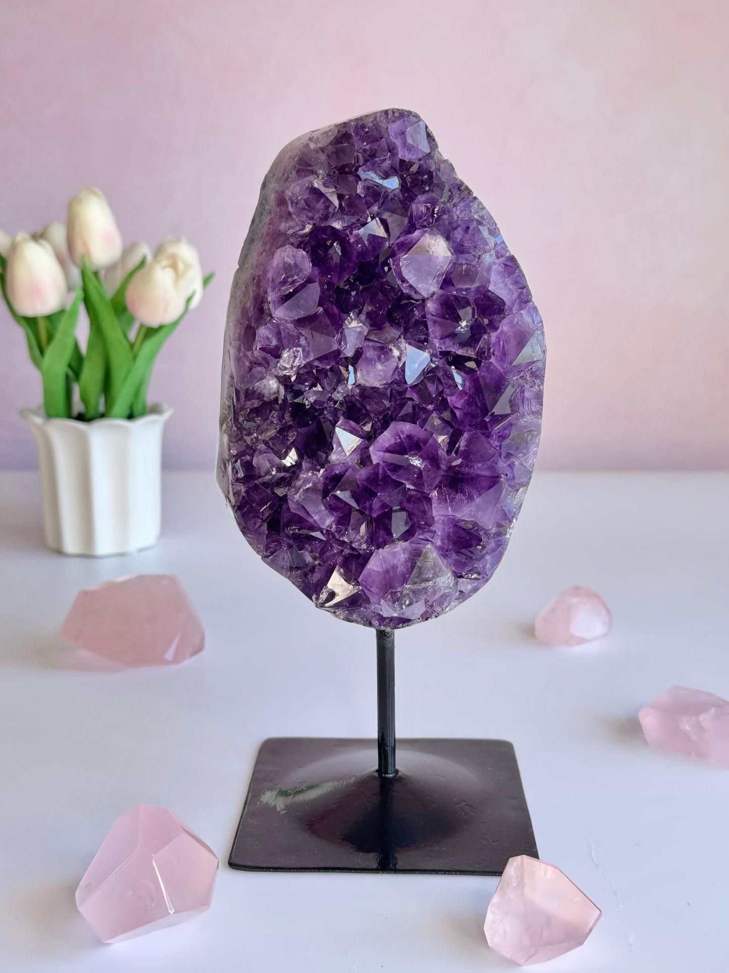 Beautiful Uruguay Amethyst on Stand