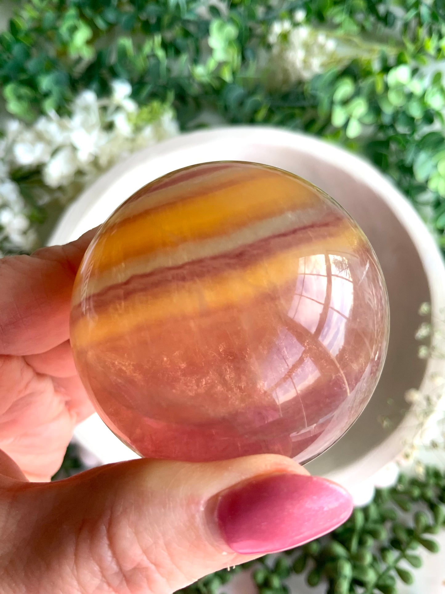 Fluorite sphere