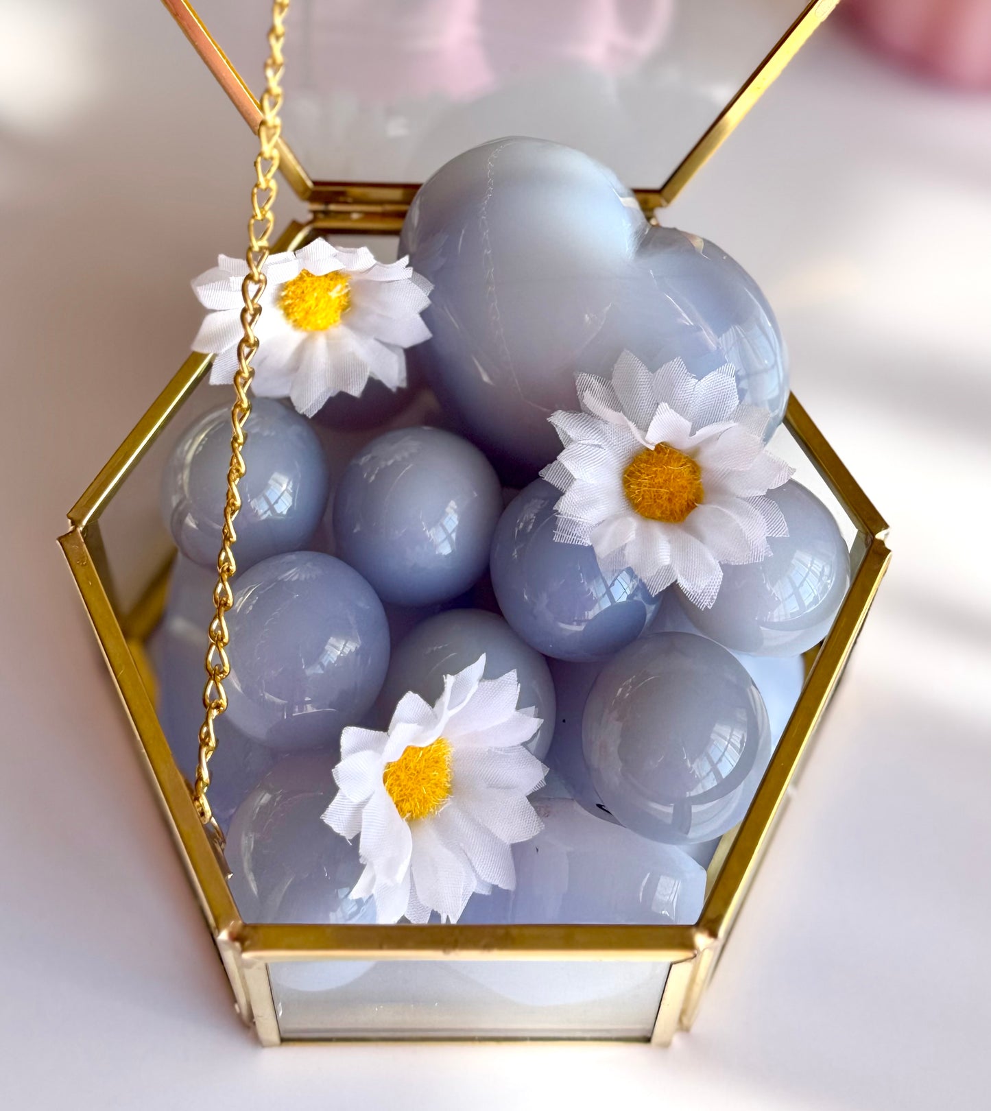Blue Chalcedony Sphere | Peace & Calm Crystal
