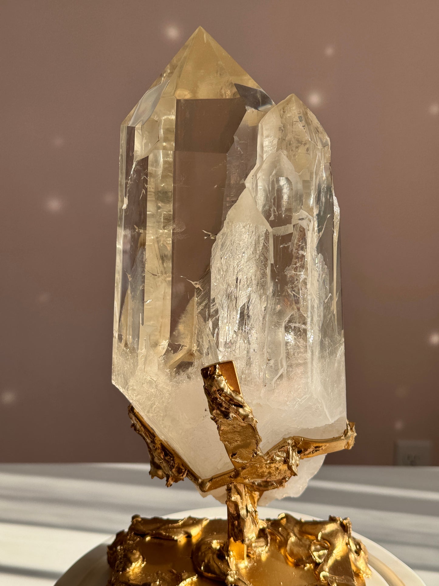 Rare Triple Cathedral Light Citrine from Bahia, Brazil Collector Quality • Exceptional Clarity • One-of-a-Kind