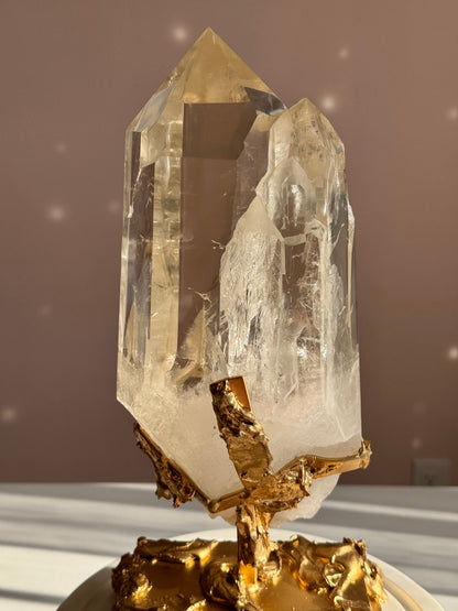 Rare Triple Cathedral Light Citrine from Bahia, Brazil Collector Quality • Exceptional Clarity • One-of-a-Kind