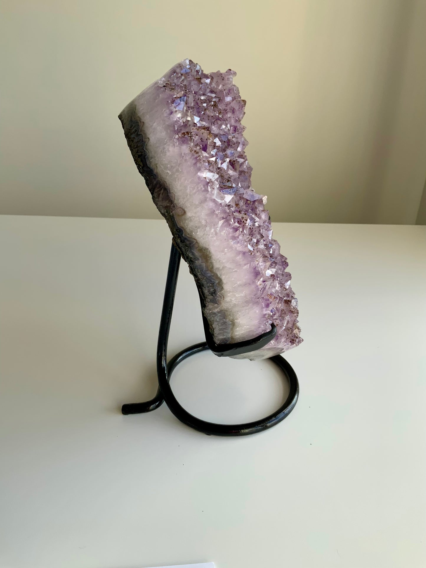 Large  Amethyst Druzy Heart  — Statement Piece 💜