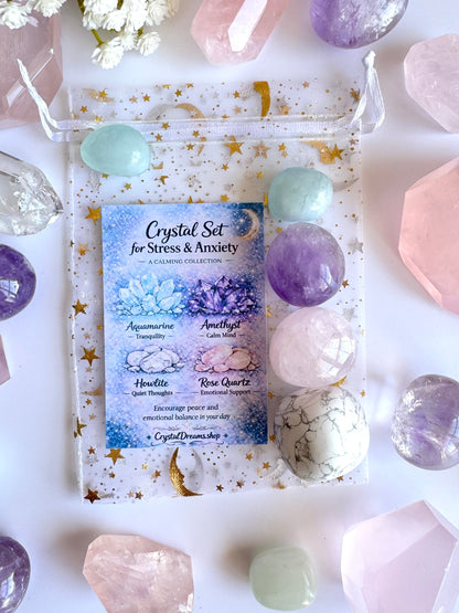 Stress & Anxiety Crystal Tumble Gift Set