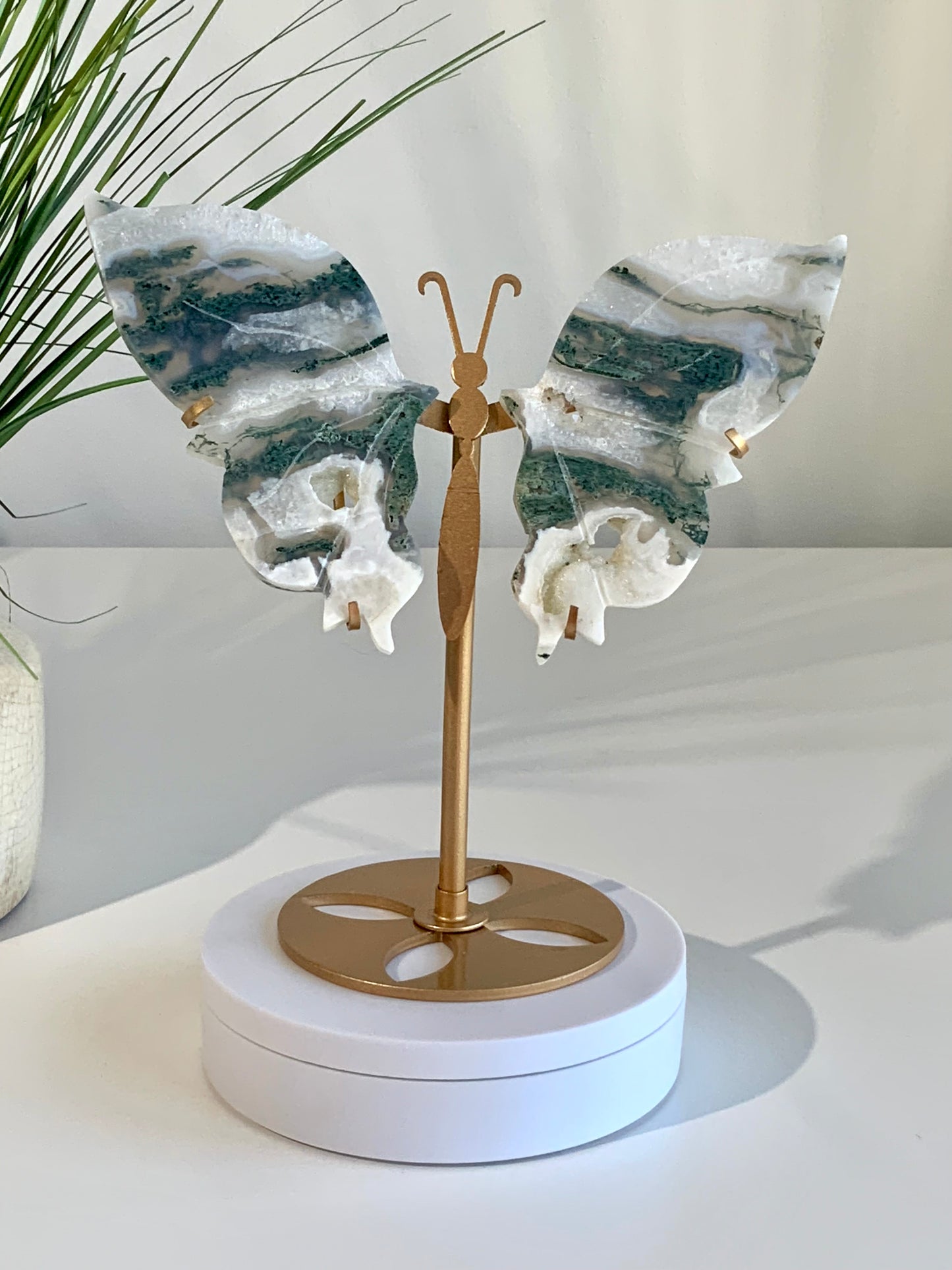 Beautiful Moss Agate Butterfly A