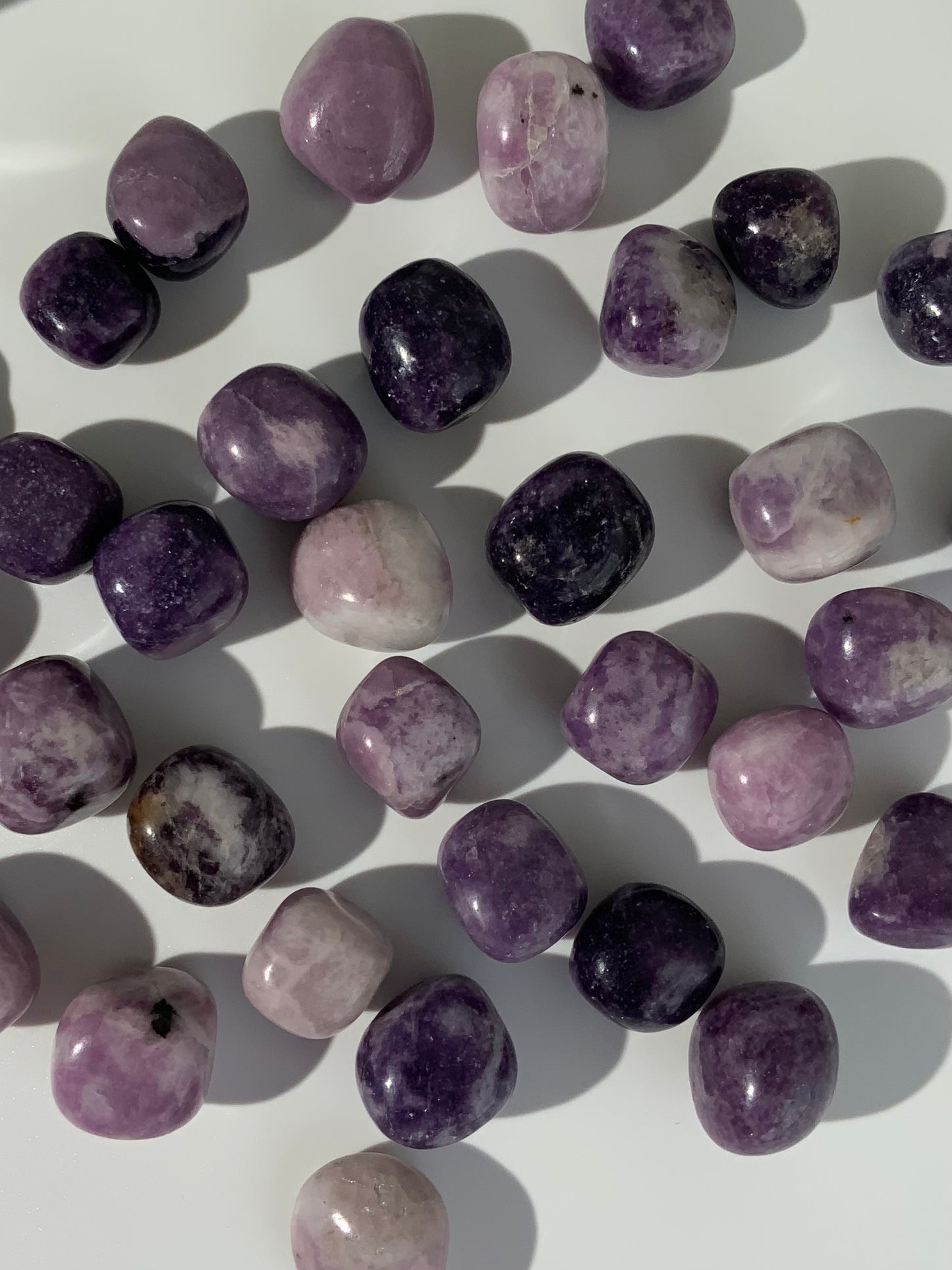 Lepidolite Tumbles