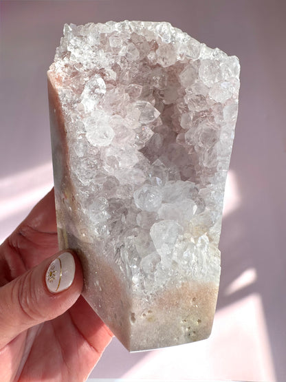 Pink Amethyst Druzy Tower