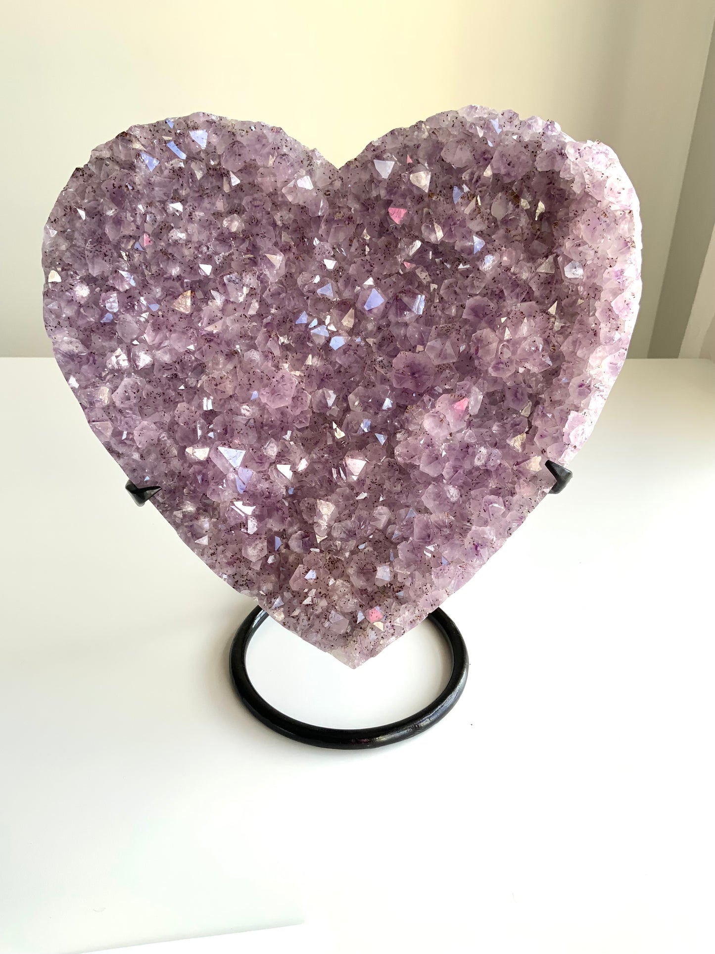 Large  Amethyst Druzy Heart  — Statement Piece 💜