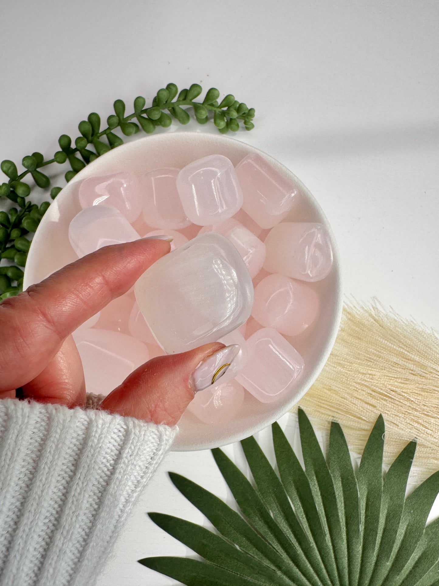 Pink Mangano Calcite Tumble – UV Reactive