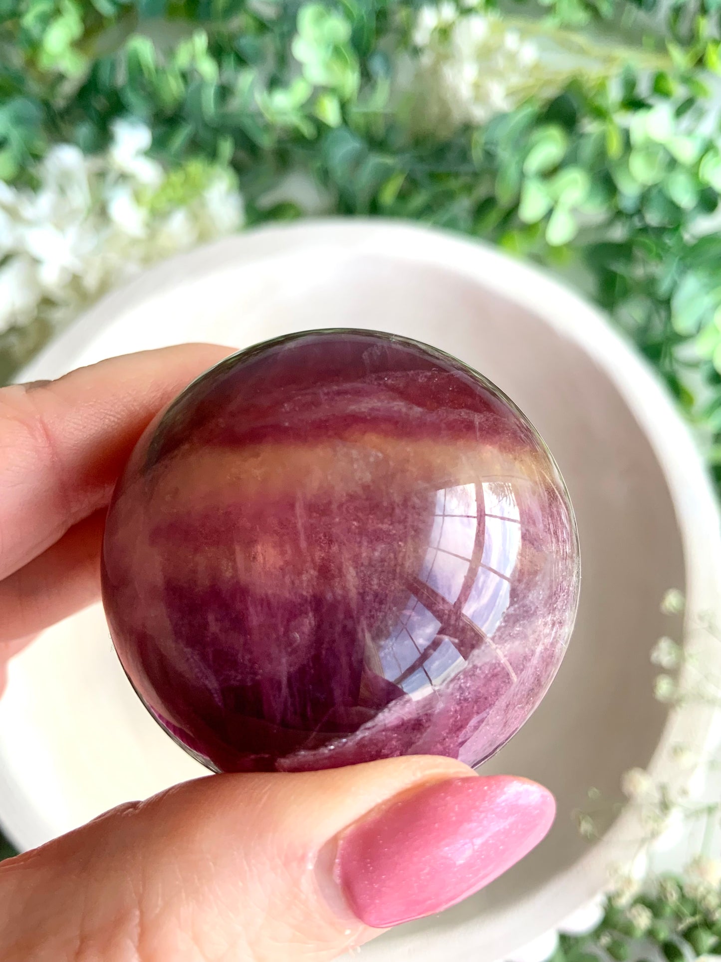 Flourite sphere