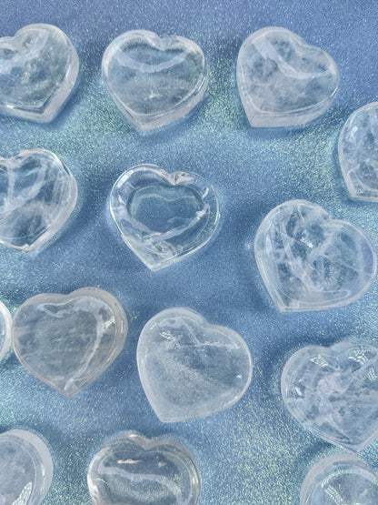 Clear quartz heart |bowl | ring dish