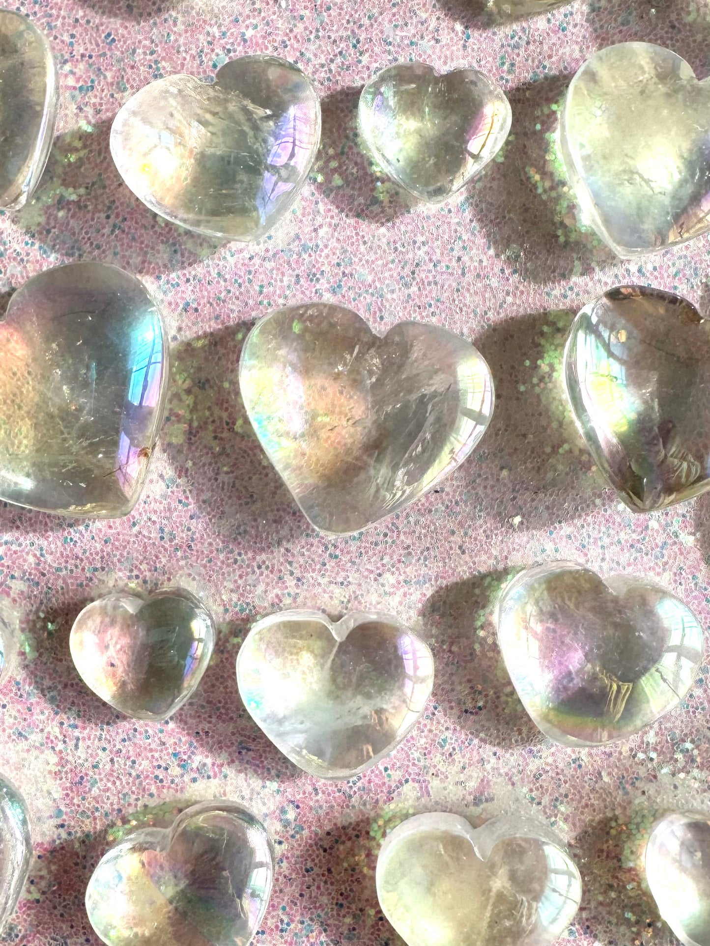 Angel Aura Clear Quartz Tumbled Stone