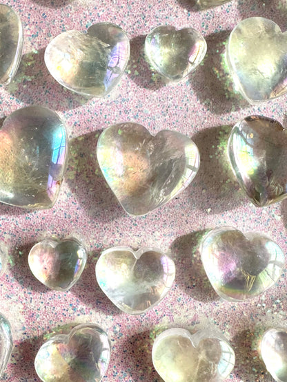 Angel Aura Clear Quartz Tumbled Stone