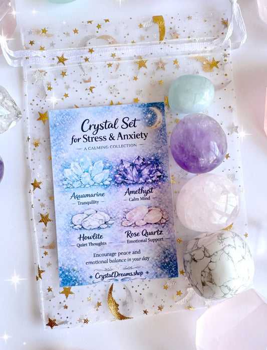 Stress & Anxiety Crystal Tumble Gift Set