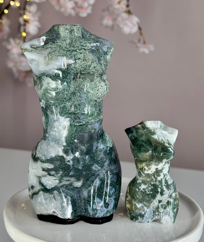 Moss Agate Goddess Body