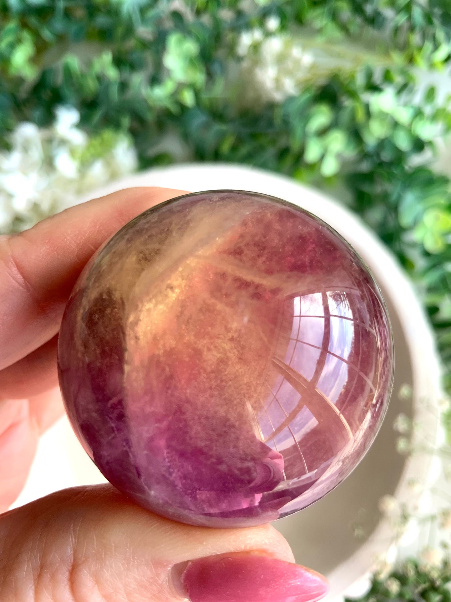Flourite sphere