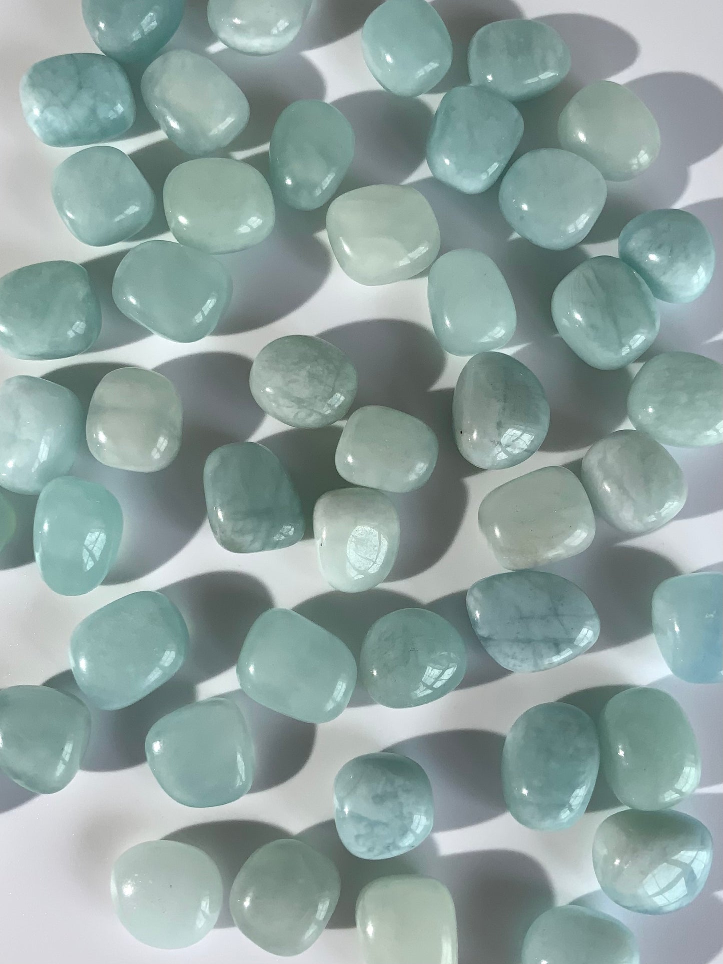 Aquamarine Tumbled Stone • Calm & Intuition Crystal • Soothing Ocean Energy