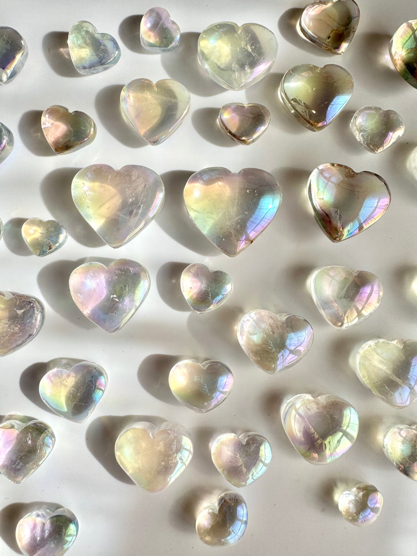 Angel Aura Clear Quartz Tumbled Stone