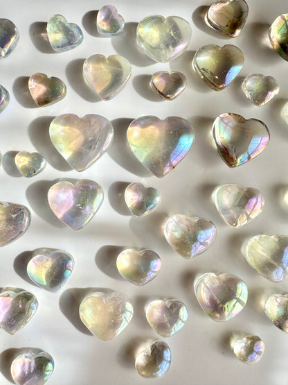 Angel Aura Clear Quartz Tumbled Stone