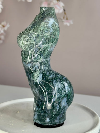 Moss Agate Goddess Body