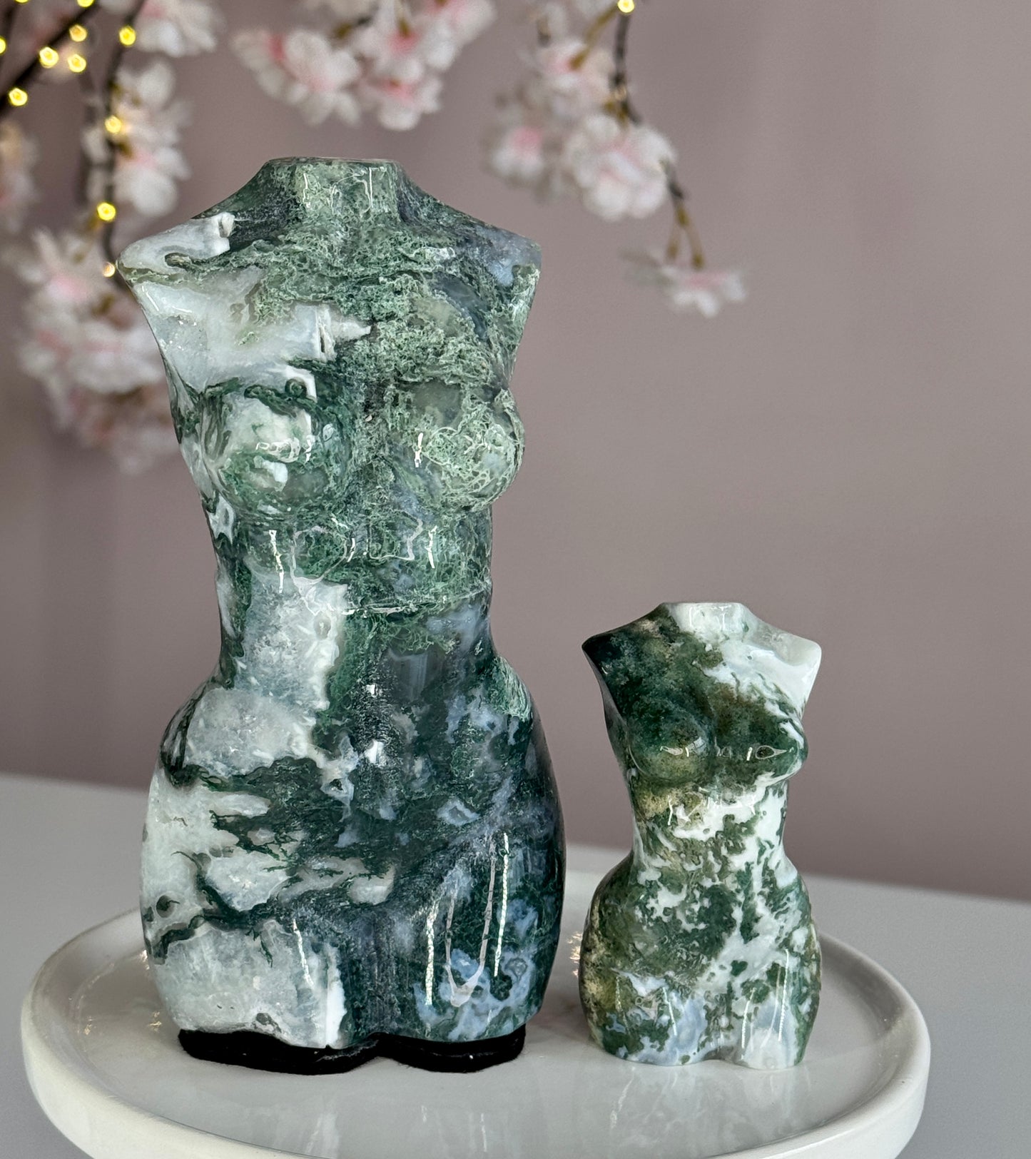 Moss Agate Goddess Body