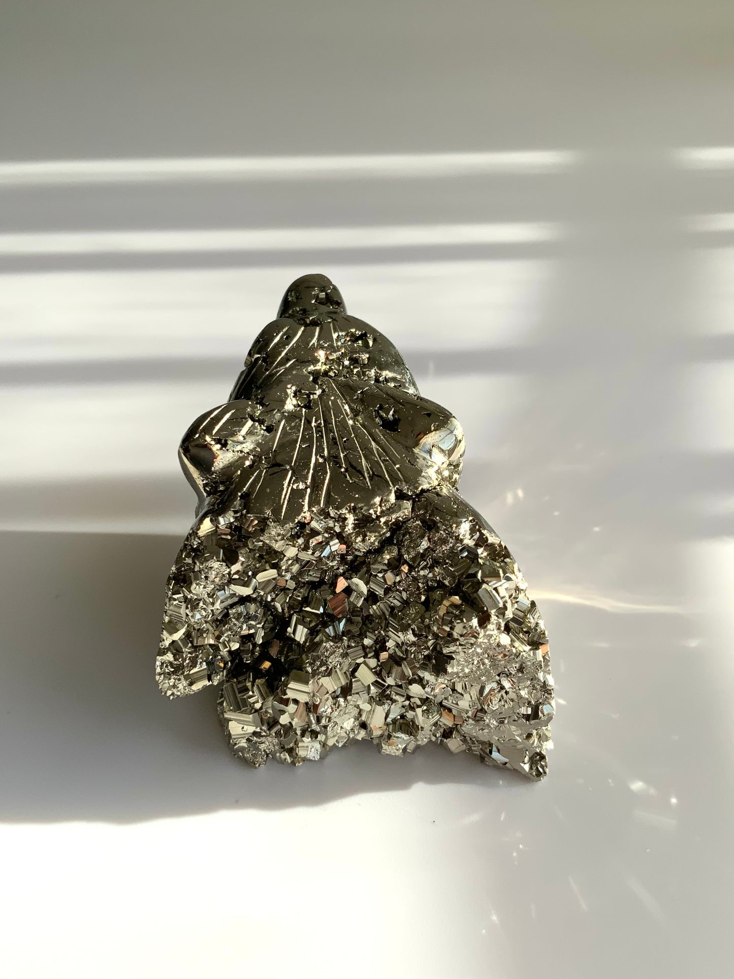 Pyrite Wolf Carving – Strength • Protection • Leadership