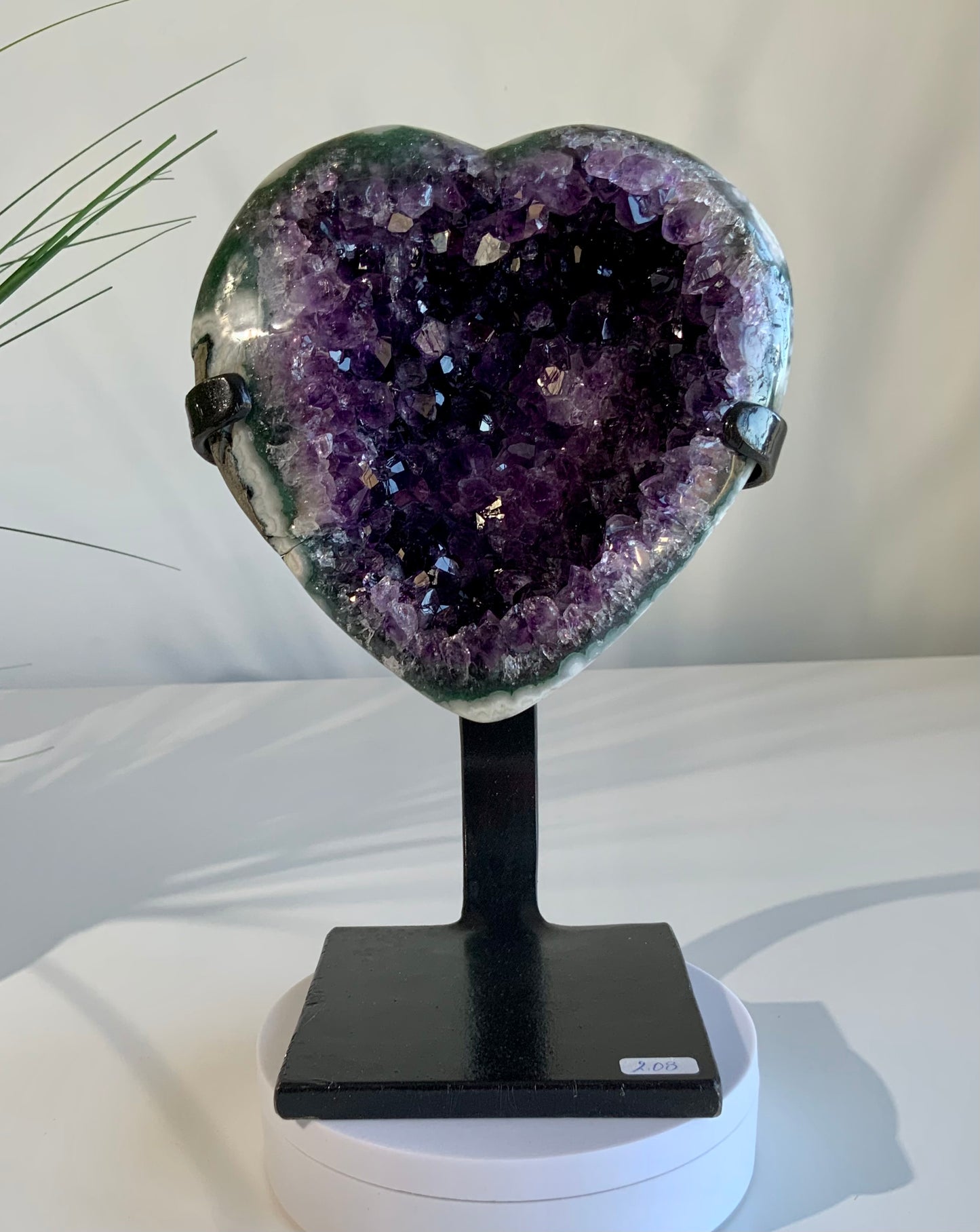 Amethyst Heart and Stand