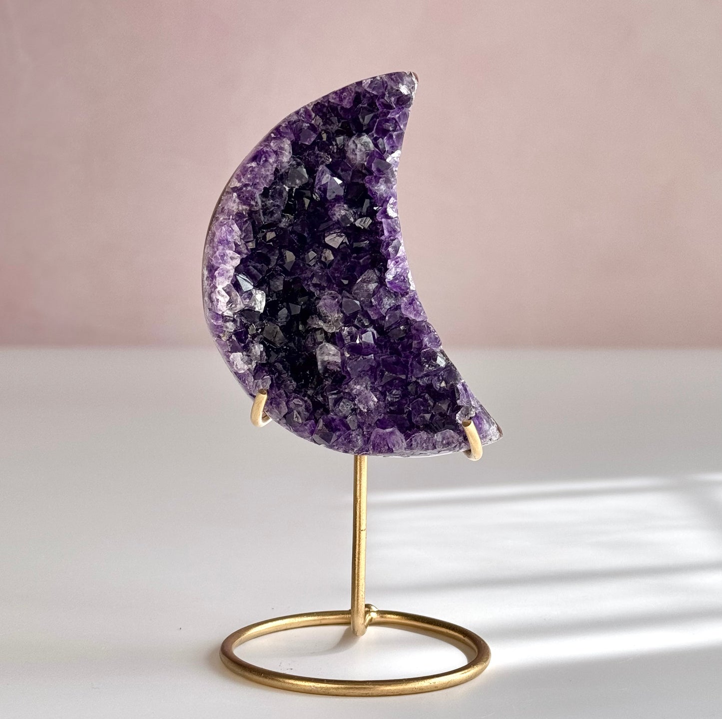 Amethyst Moon on Stand