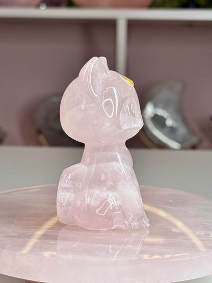 Luna Crystal Cats | Crescent Moon Cat Carvings | 4 Crystal Options