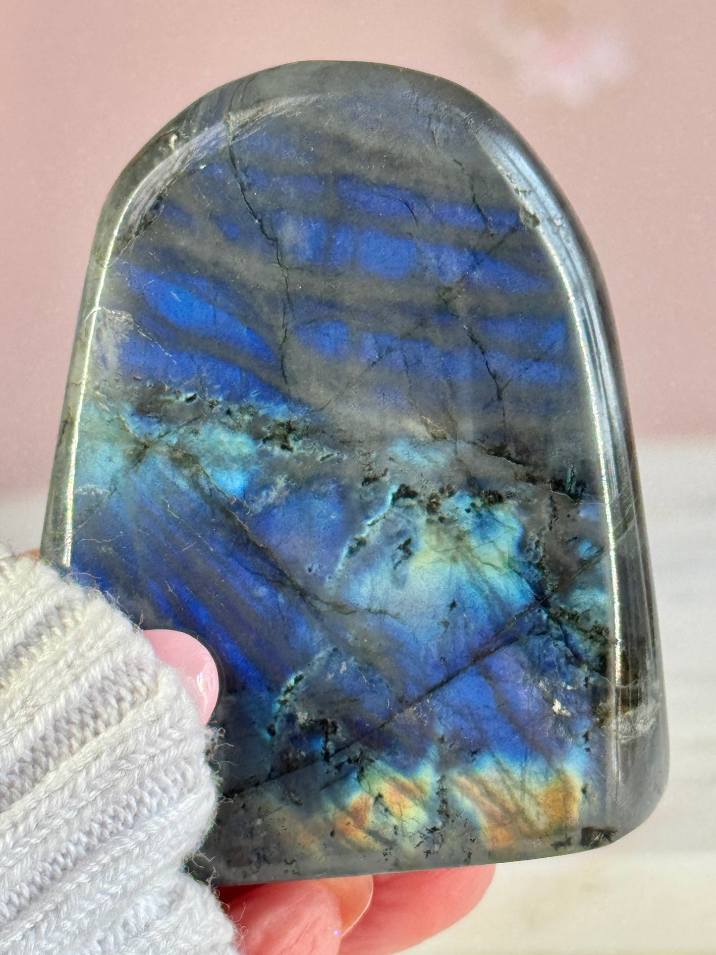 Labradorite Free-form | Deep Blue Flash