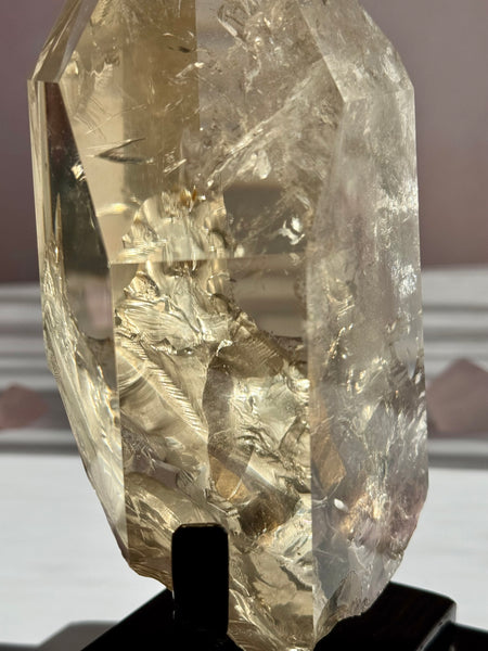 Large Citrine Statement Piece with Natural Rainbows –