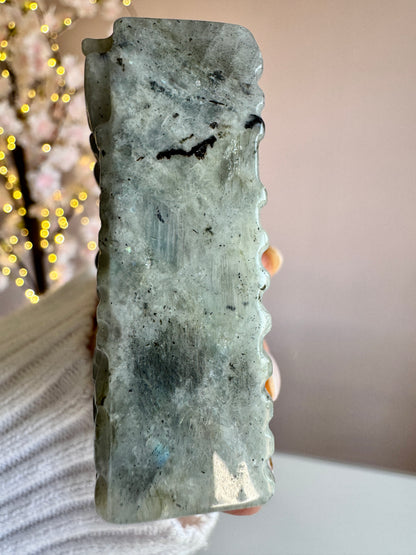 Crystal Dragon Book 6cm | Pick Your Own | Labradorite or Green Jade