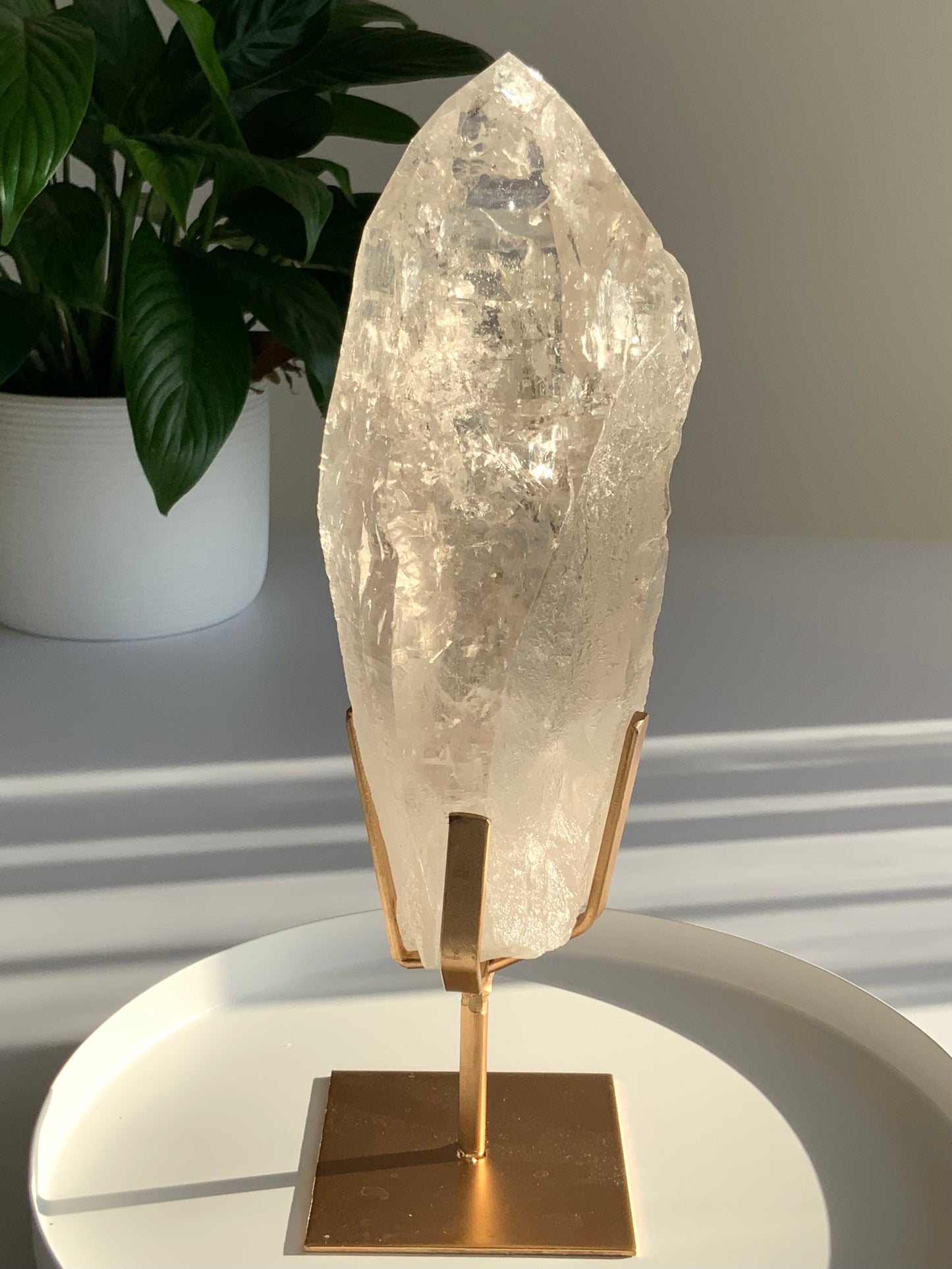 Light Citrine Quartz Tower – Self-Healed • Abundance & Renewal