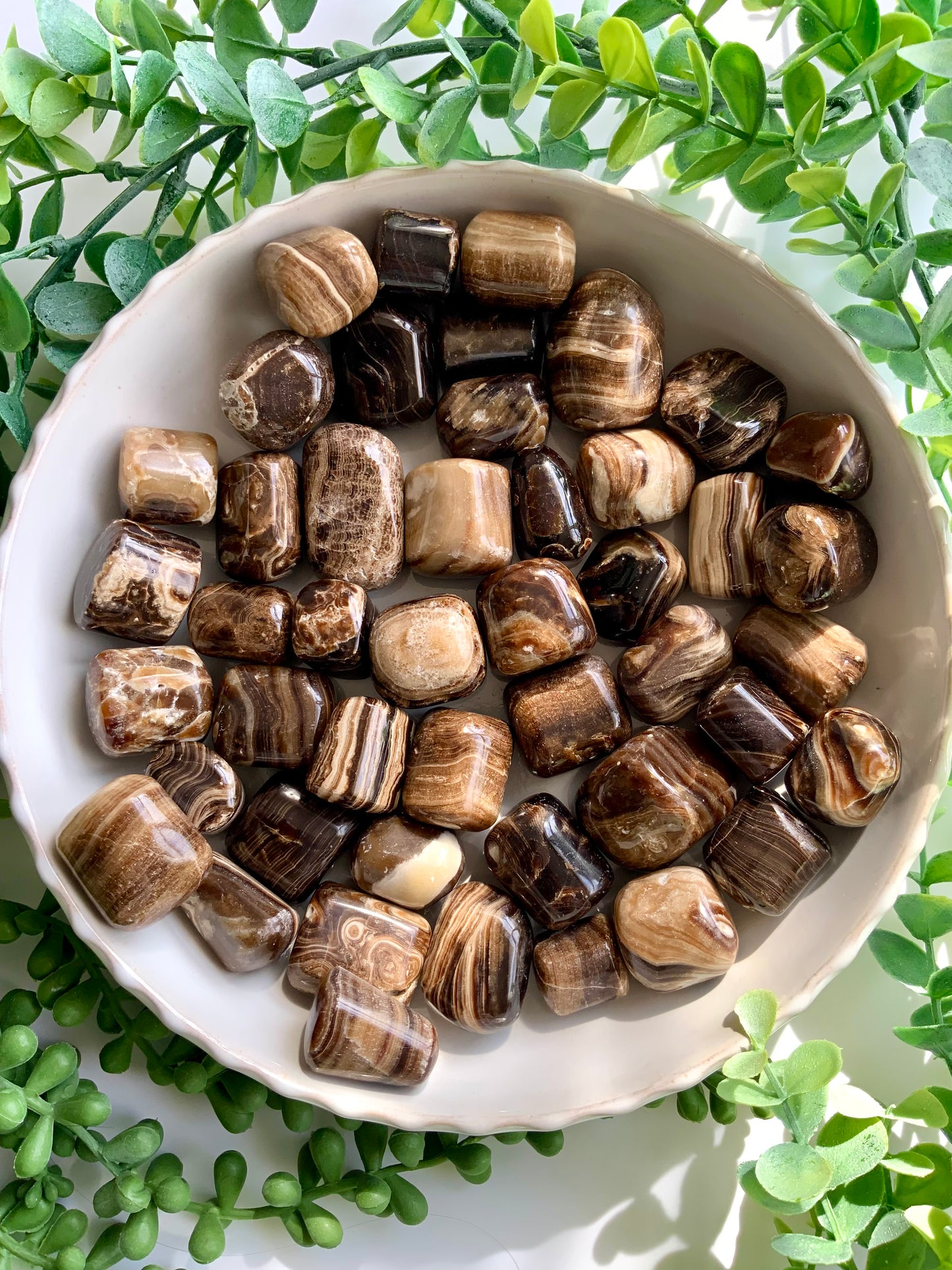 Chocolate Calcite Tumbles