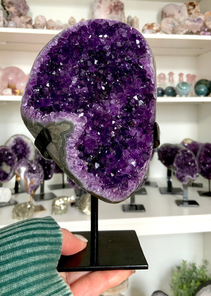 Uruguay Amethyst on Stand