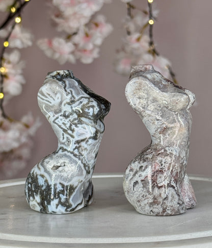 Moss Agate Goddess Bodies