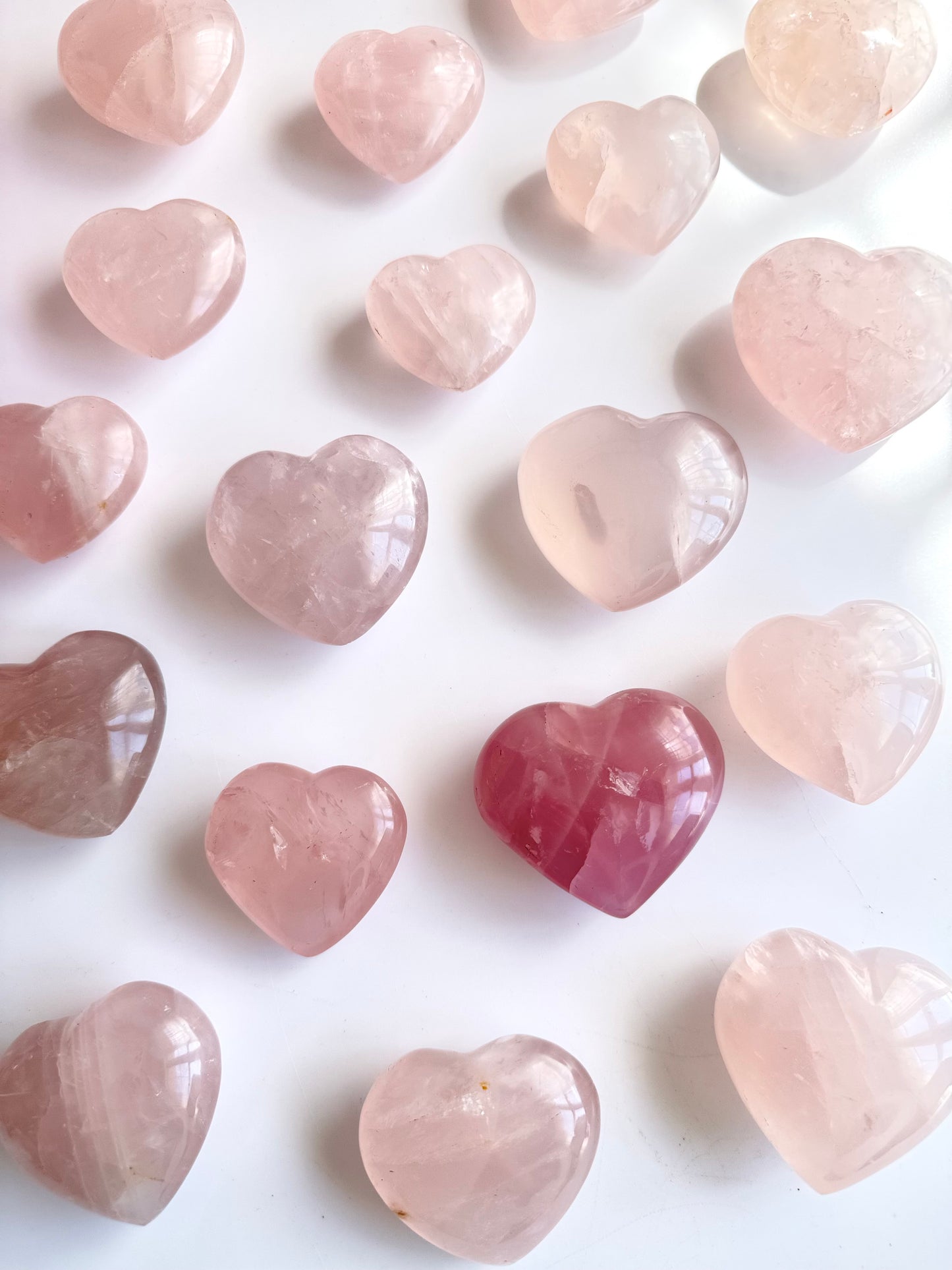 Intuitively Chosen Rose Quartz Hearts – Choose Your Size