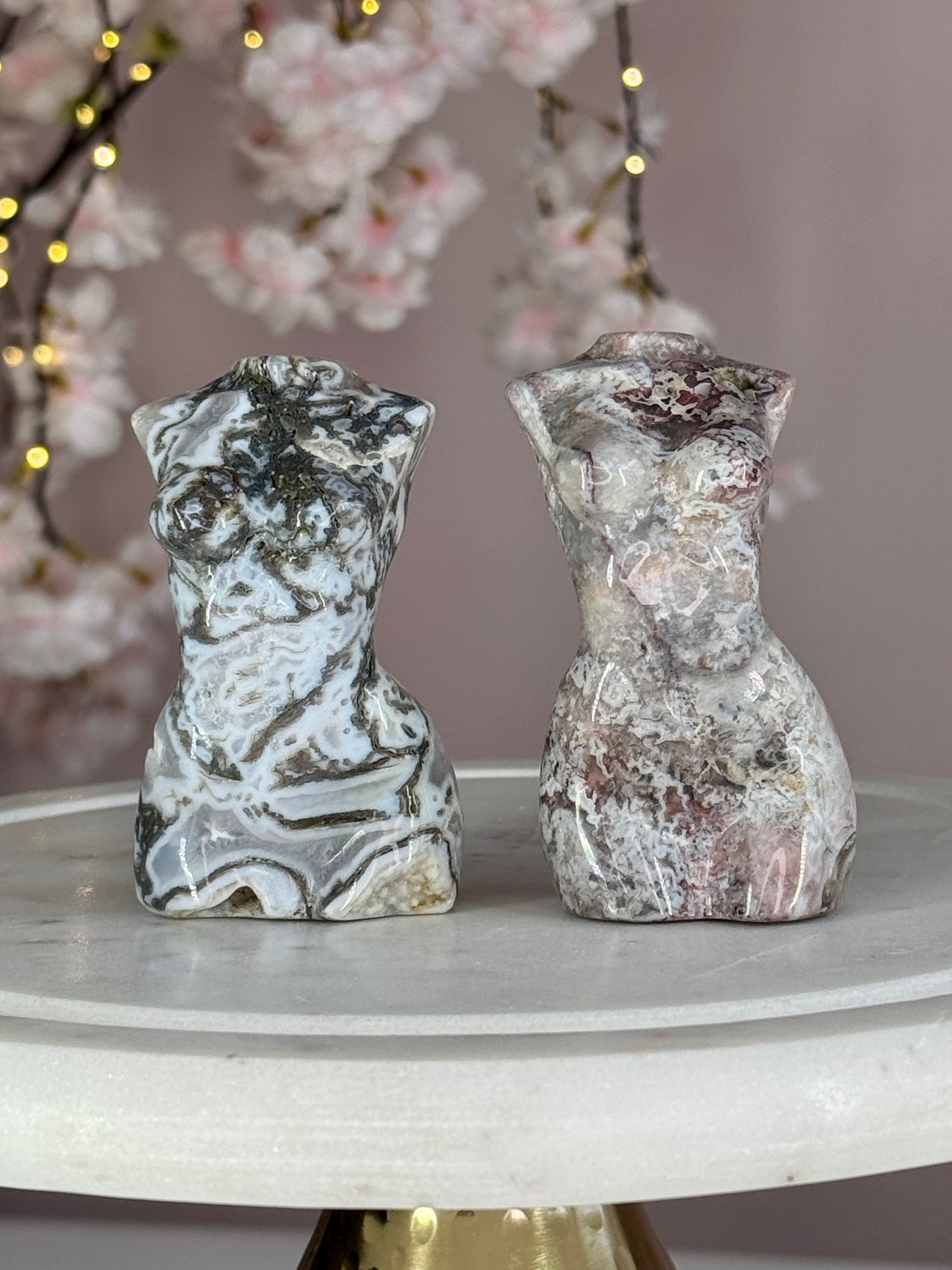 Moss Agate Goddess Bodies