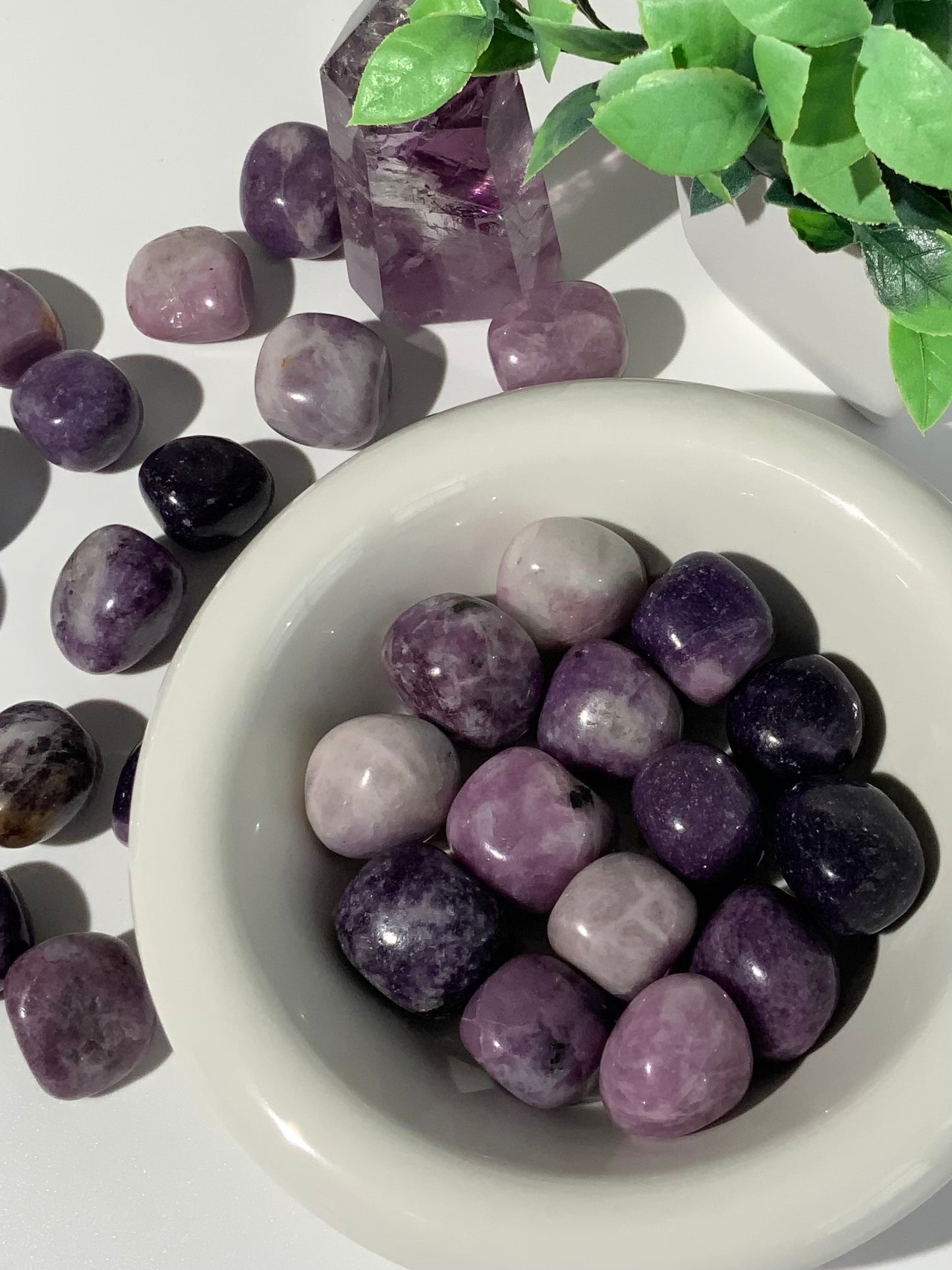 Lepidolite Tumbles
