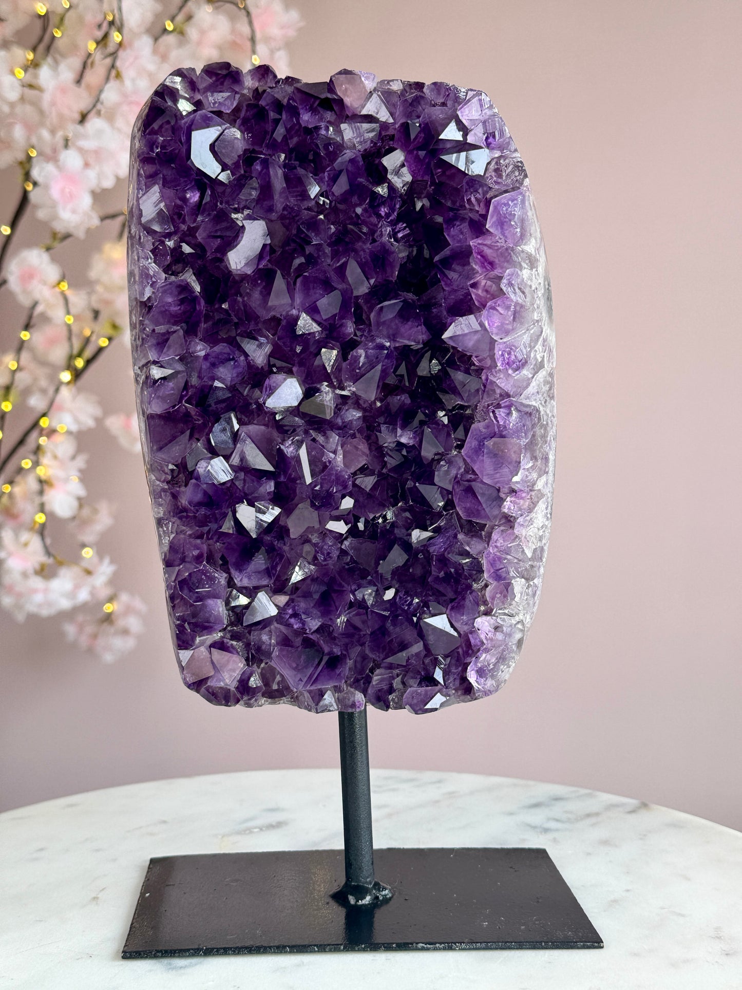 Uruguay Amethyst Cluster on Stand