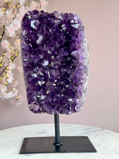 Uruguay Amethyst Cluster on Stand