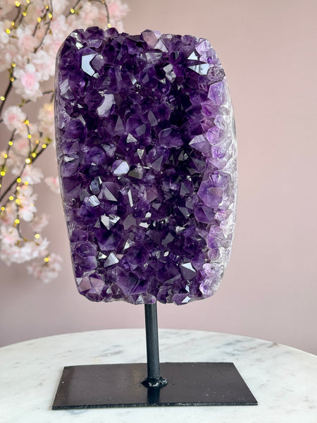 Uruguay Amethyst Cluster on Stand