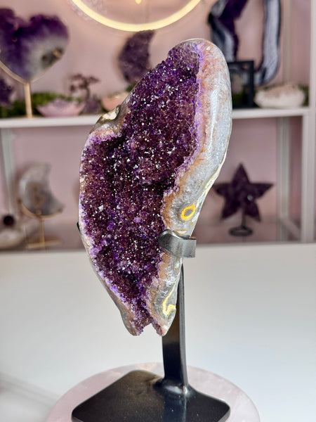 Uruguay Amethyst on Custom Stand |  Statement Piece