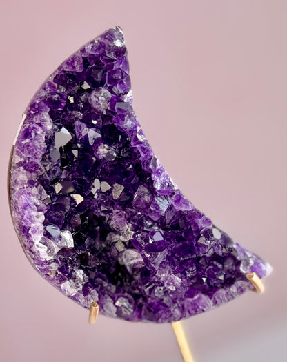 Amethyst Moon on Stand