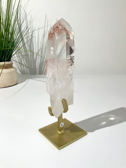 Pink Lemurian Quartz Point