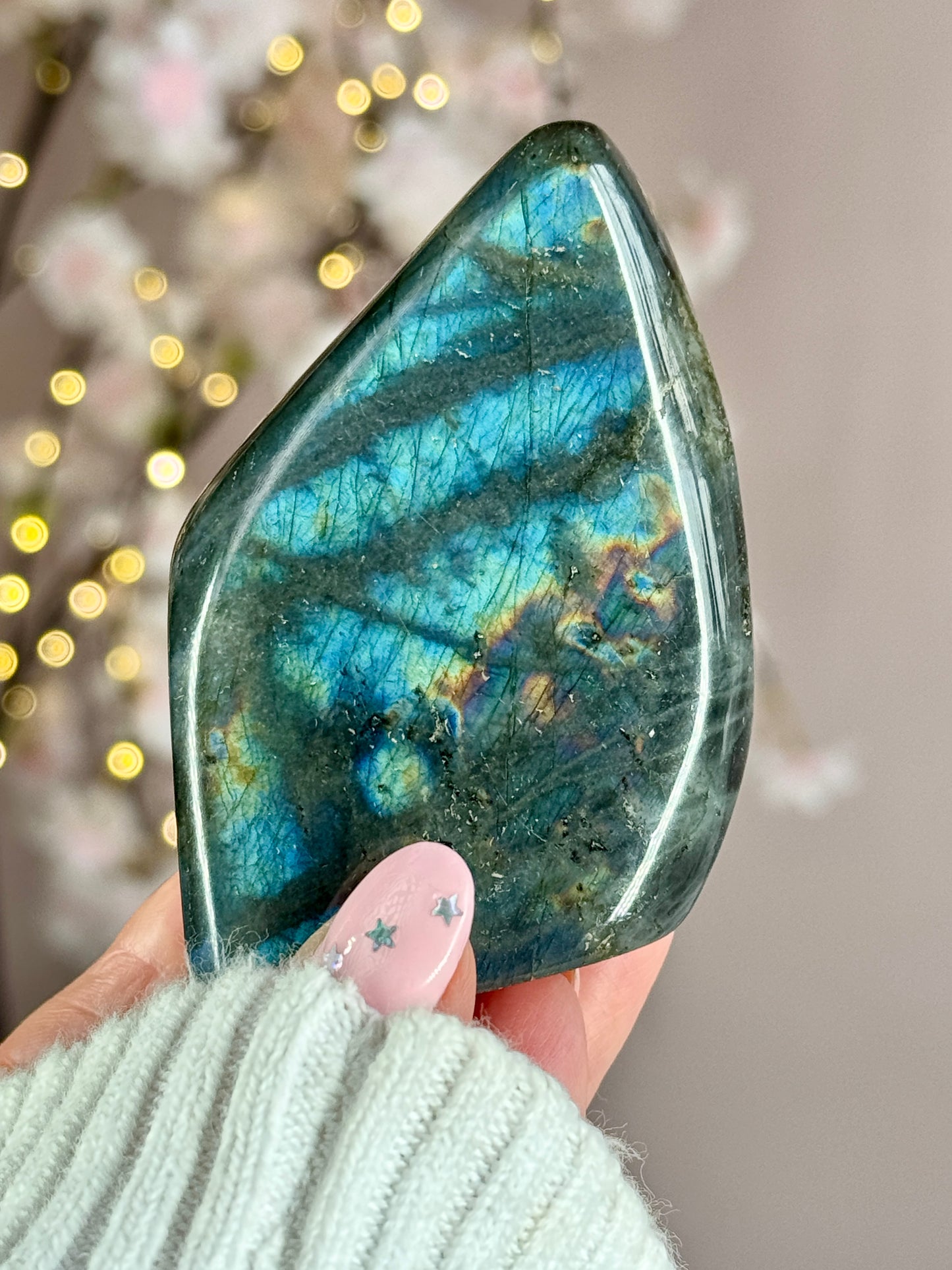 Labradorite Freeform with Brilliant Rainbow Flash (B)