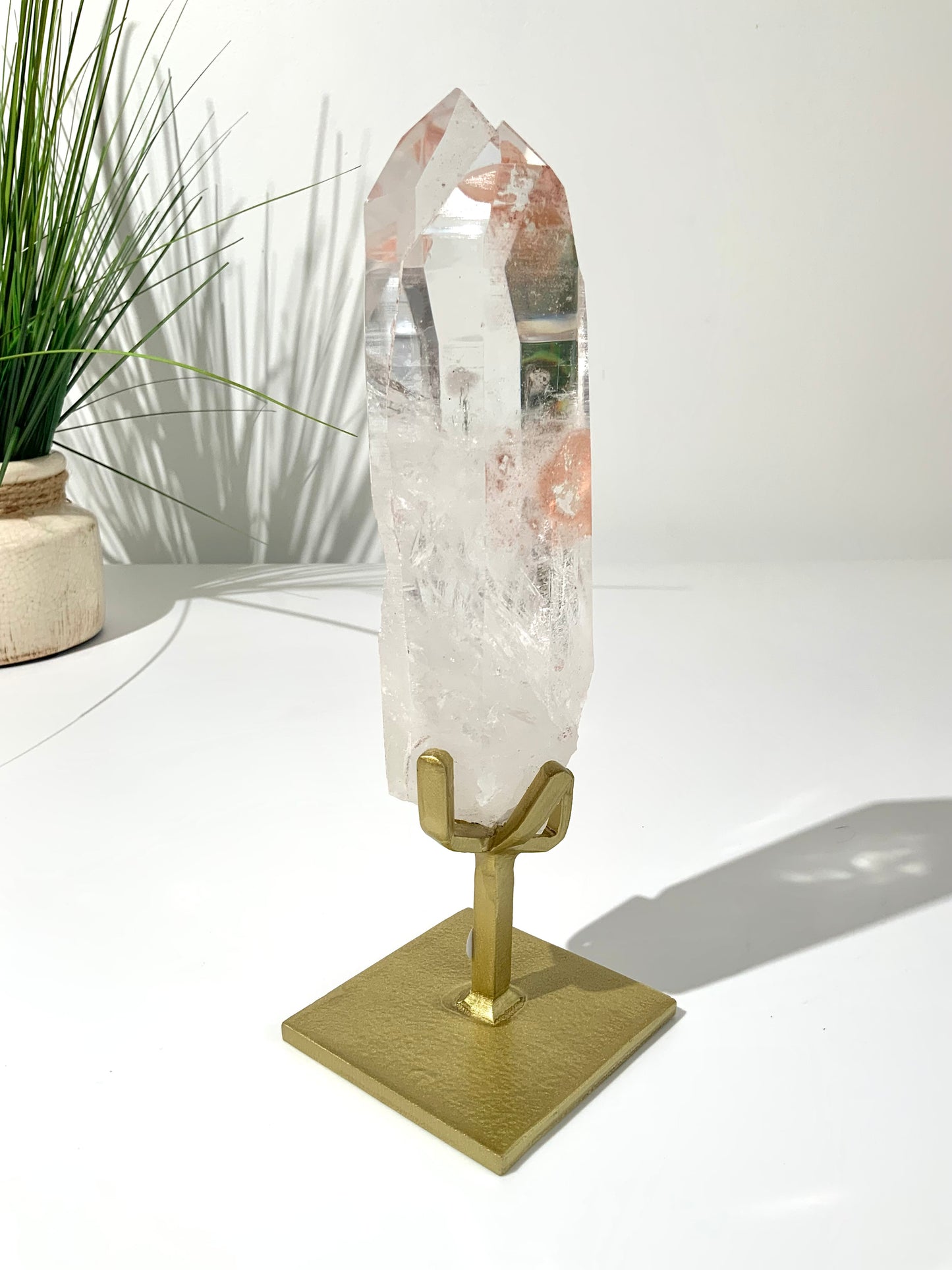 Pink Lemurian Quartz Point
