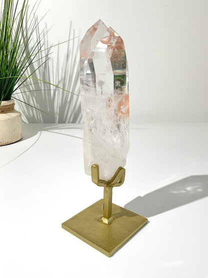 Pink Lemurian Quartz Point
