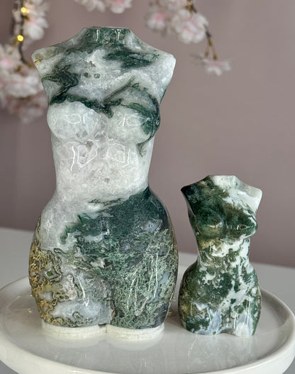 Moss Agate Goddess Body