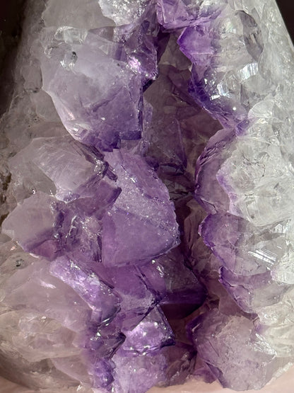 Natural Uruguay Lavender Druzy Amethyst Pyramid ⭐